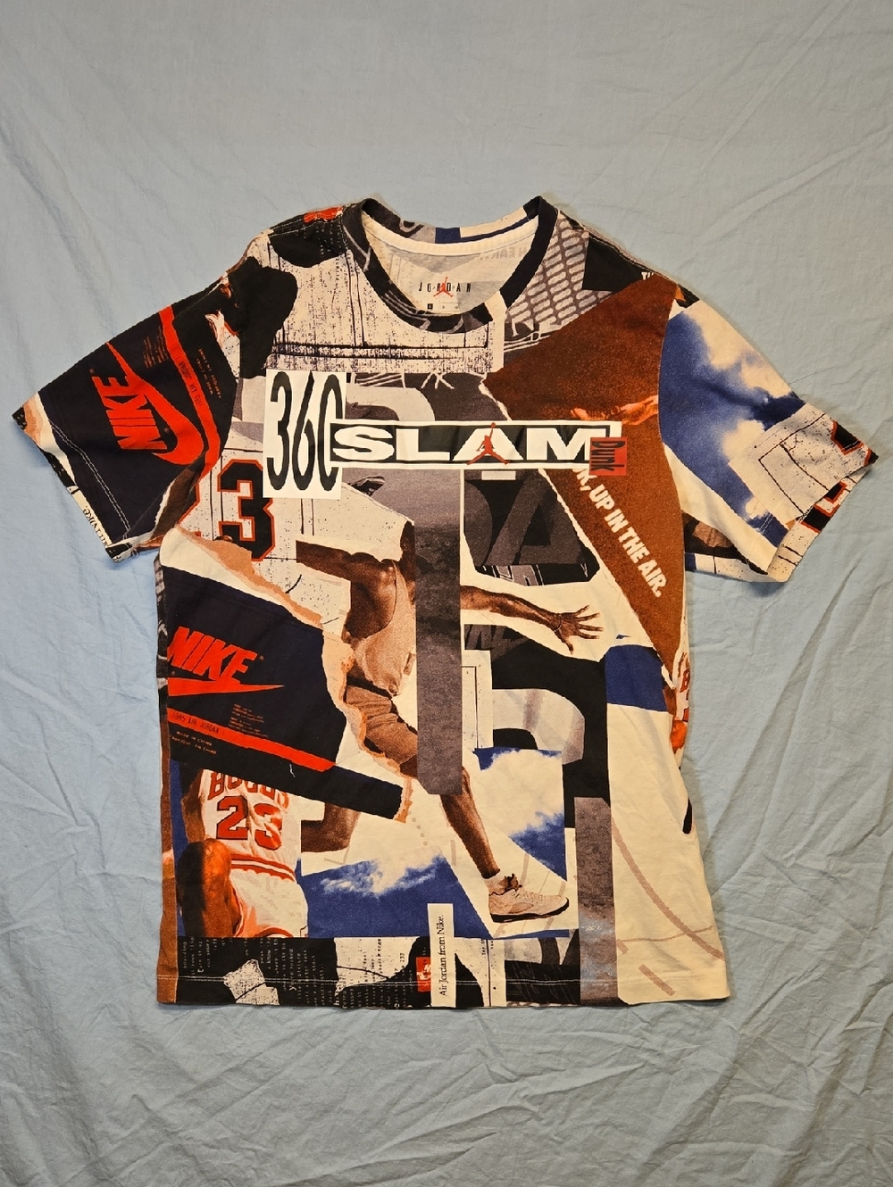 Air Jordan 360 Slam Dunk Full Graphic AOP Basketball T Shirt Vintage Y2K